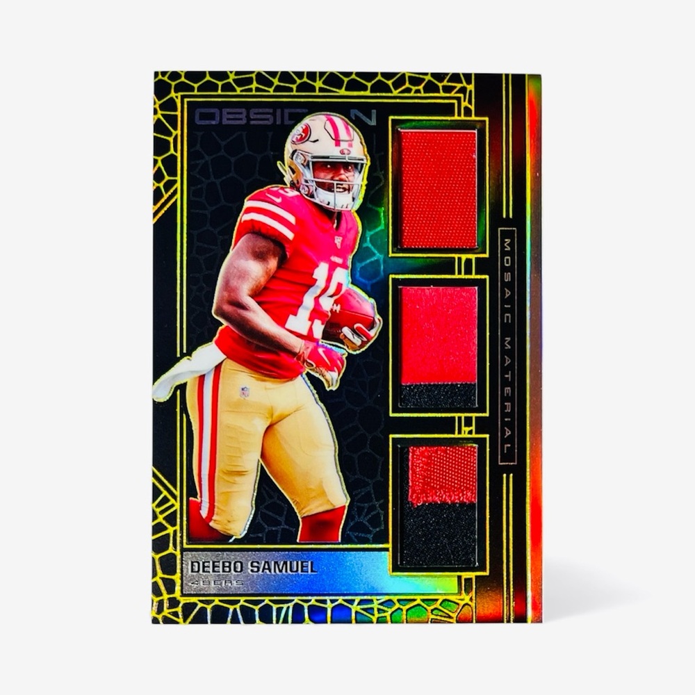Deebo Samuel Rookie Obsidian Mosaic Materials SSP 04/10